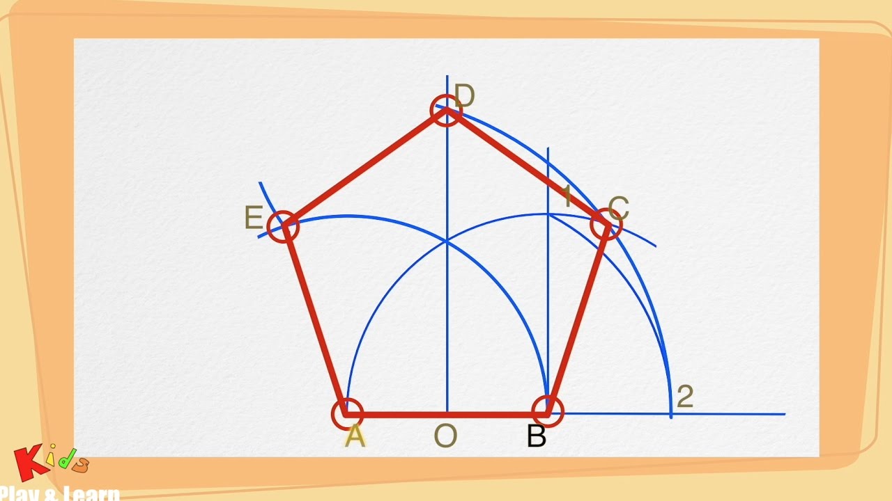 Come disegnare un pentagono con il compasso passo dopo passo | Tutorial disegno tecnico