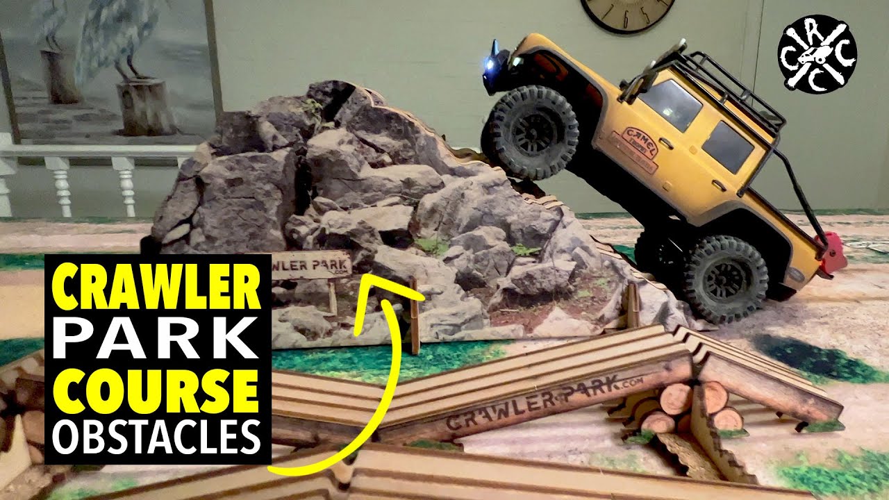 Набор из 5 гусеничных машинок TOYSWD Crawler Park и ковровое покрытие 1/24 RC Crawler Course