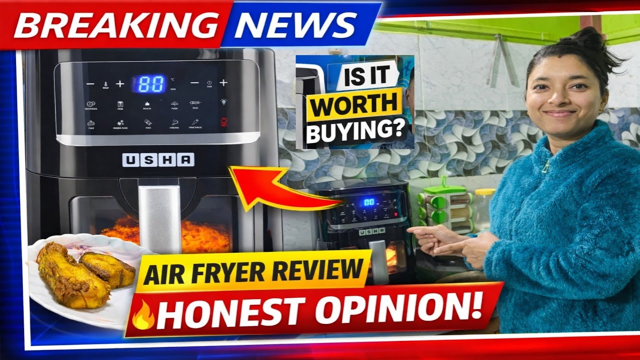 USHA iChef Smart Air Fryer 4.5L Under 5000 Review | Is It Worth Buying? Honest Review After Use. 