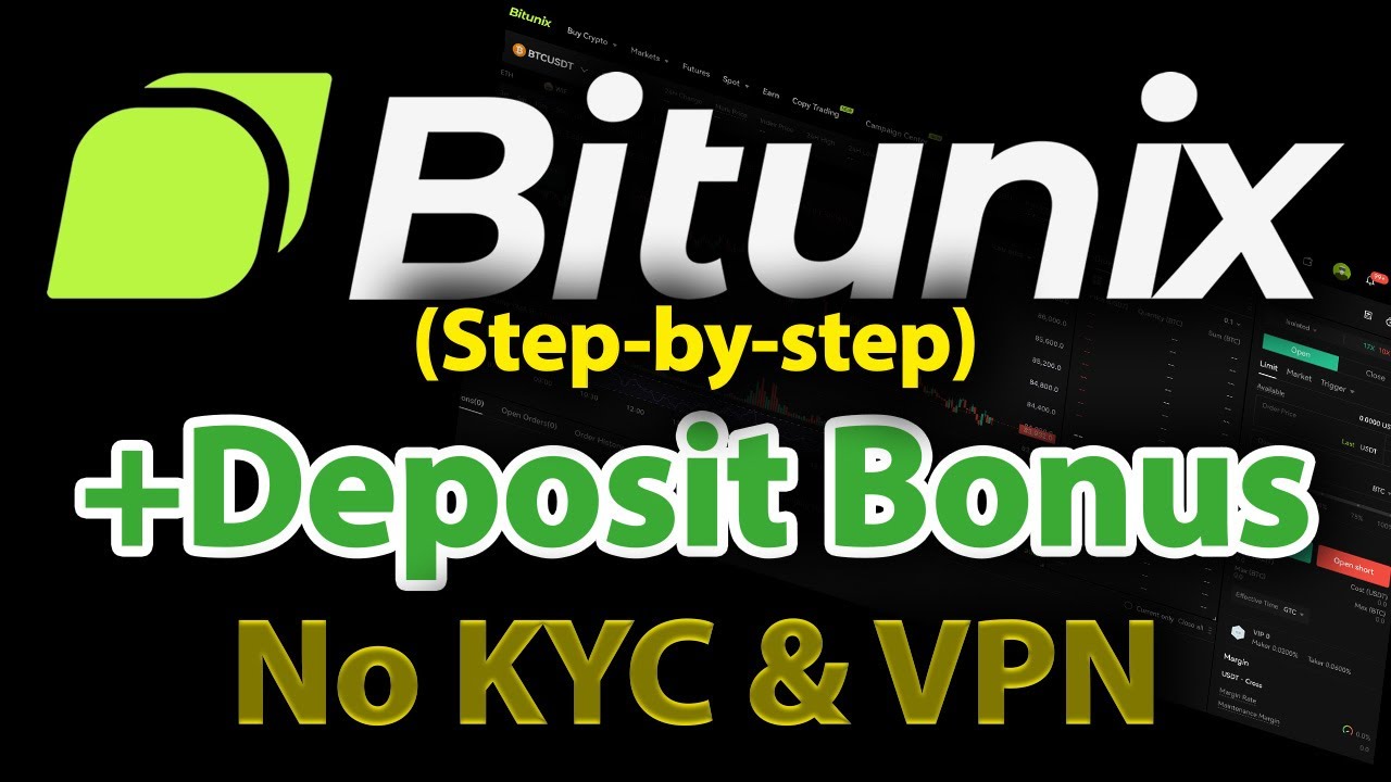 Bitunix Exchange Tutorial: Create an Account, Deposit & Claim Bonus (No KYC/VPN)