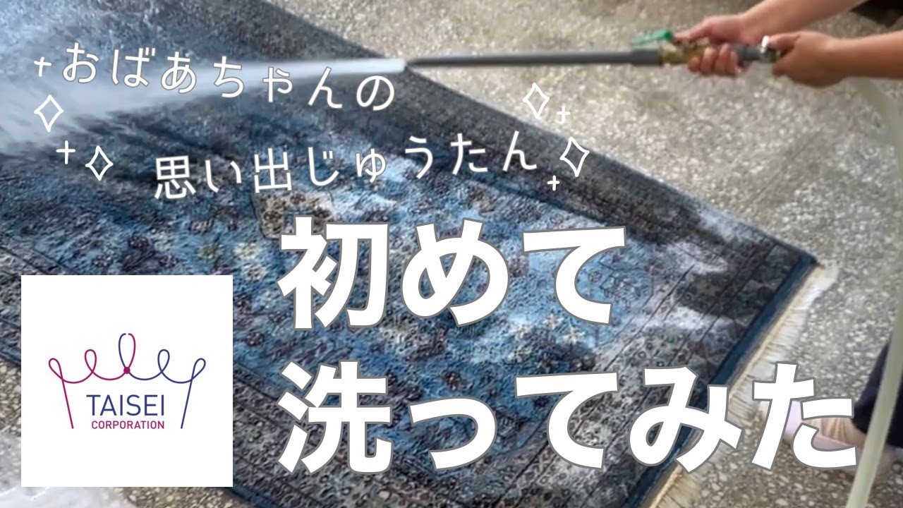 【プロが教える】初めて絨毯洗ってみた　初めて絨毯を洗ってみるとどうなるのかやってみました。