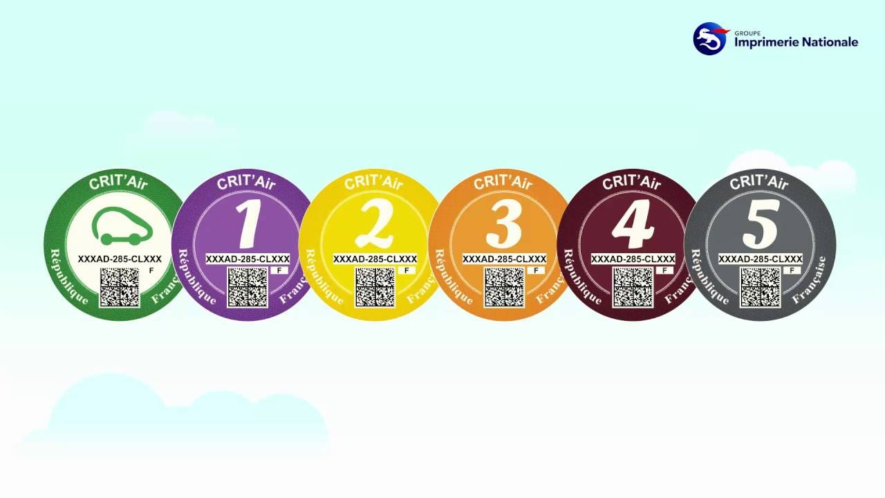 Certificat qualité de l’air - Crit’Air