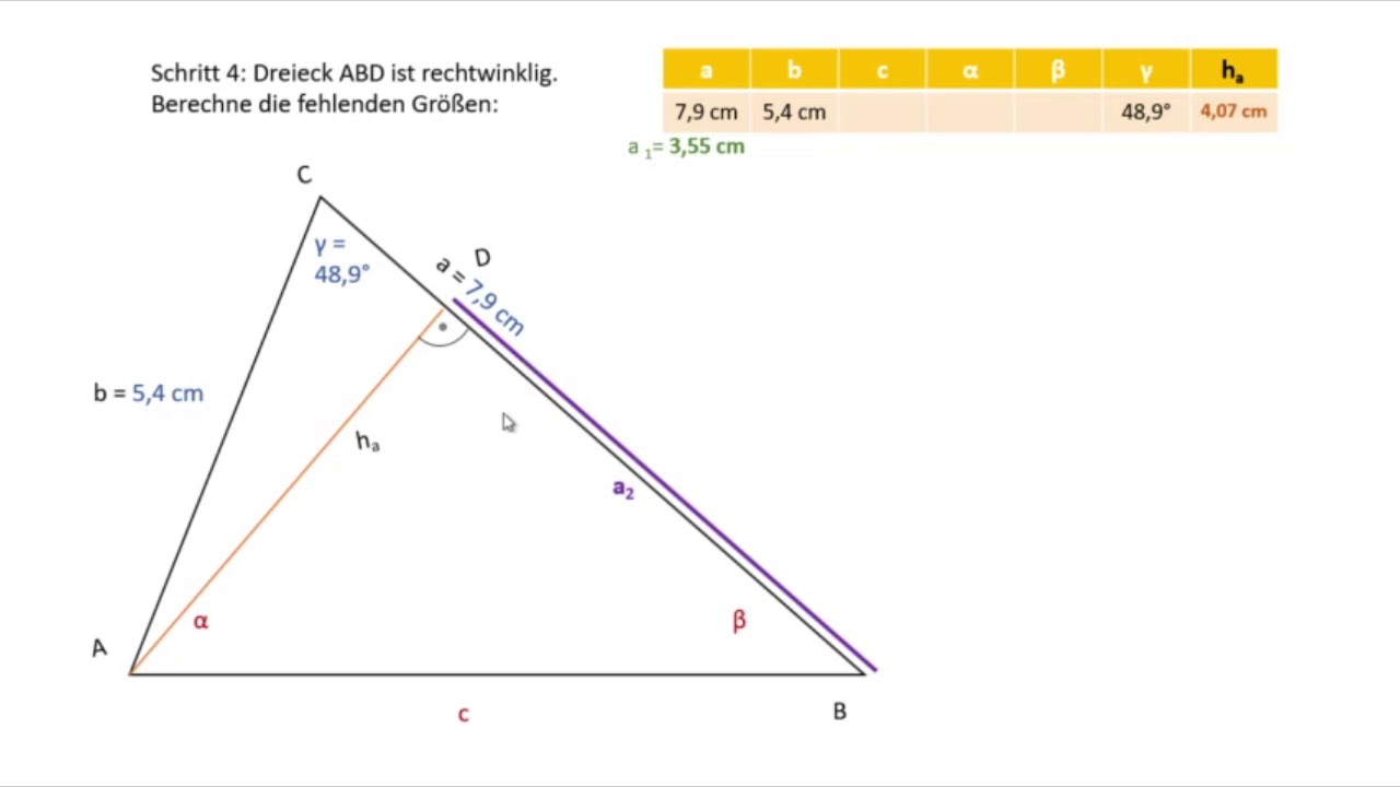 Höhe berechnen (Allgemeines Dreieck): So klappt’s garantiert! 📐