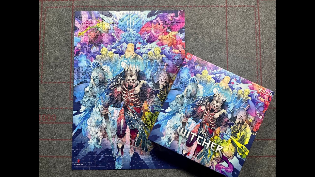 The Witcher Monster Faction Good Loot - jigsaw puzzle time lapse