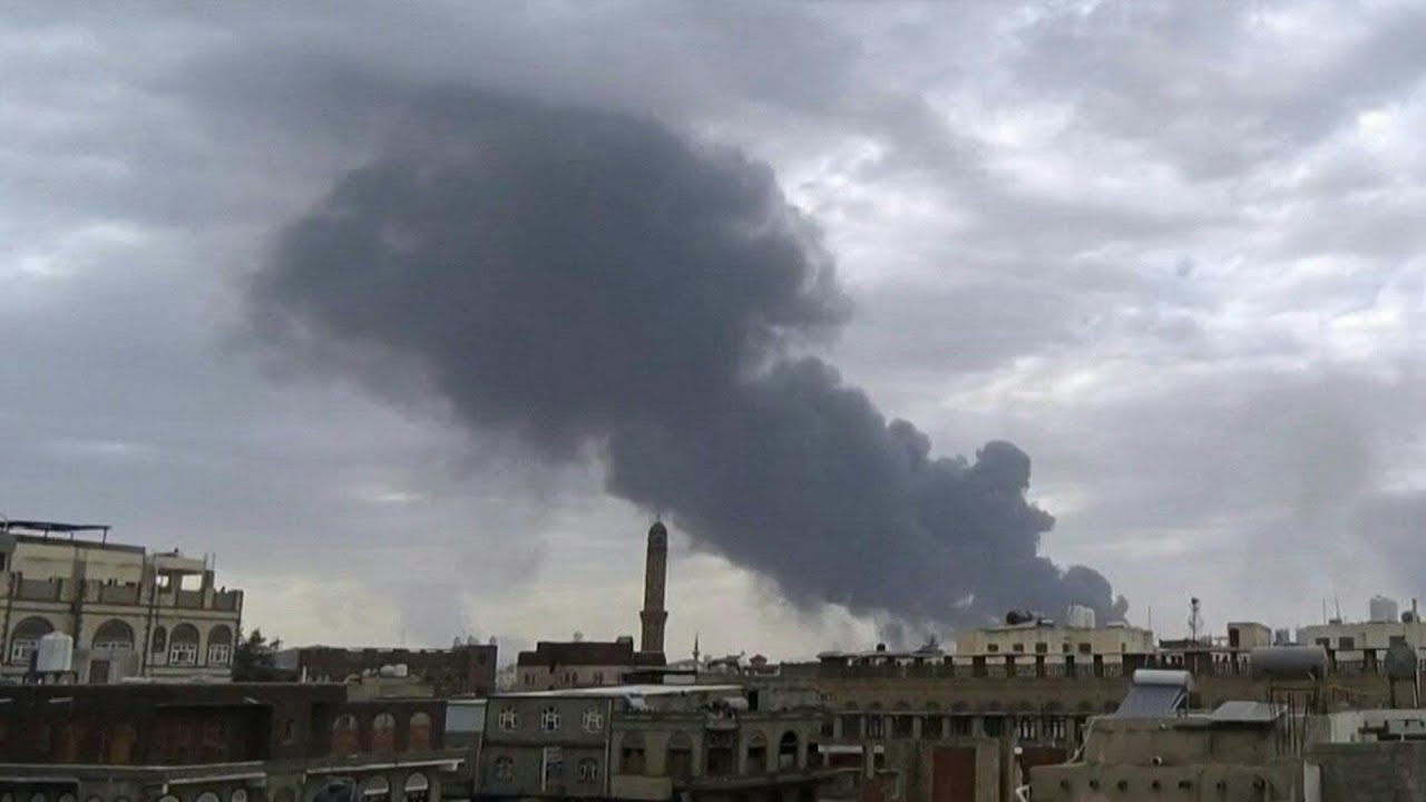 Smoke billows after Huthi media reports Israel-US strikes on Sanaa airport | AFP