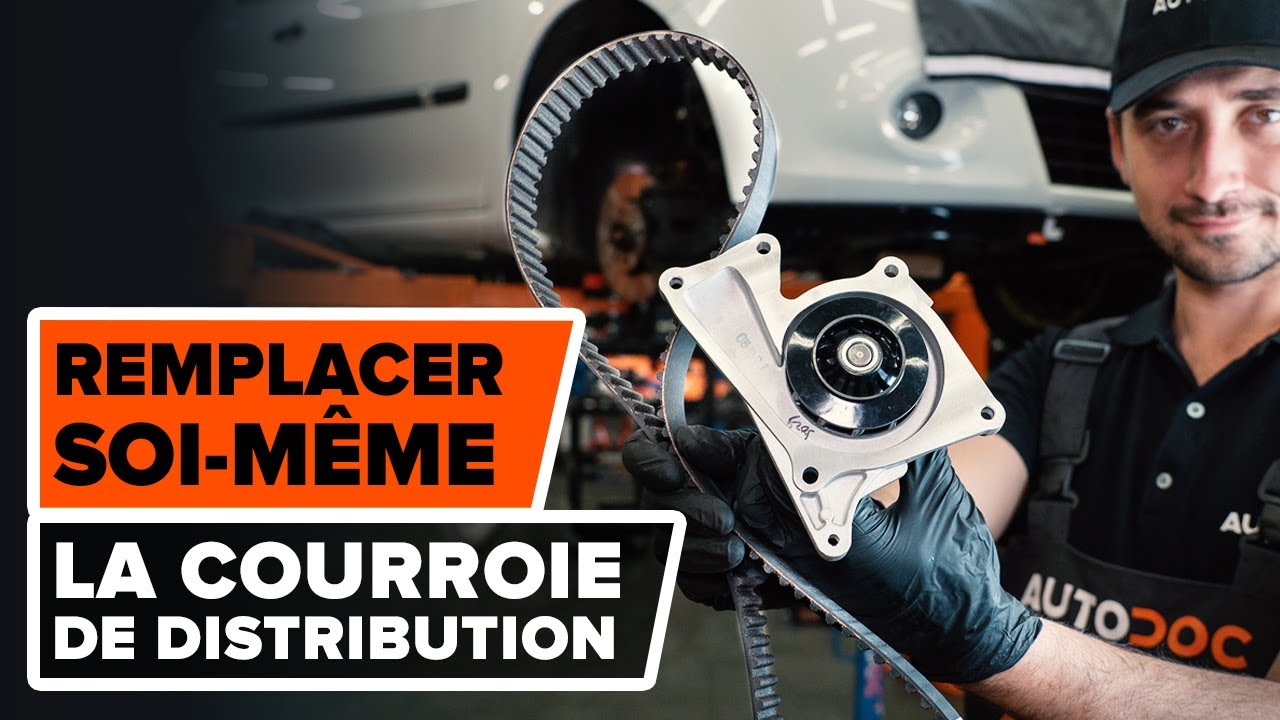 Comment remplacer kit de distribution et pompe à eau sur RENAULT CLIO 3 [TUTORIEL AUTODOC]