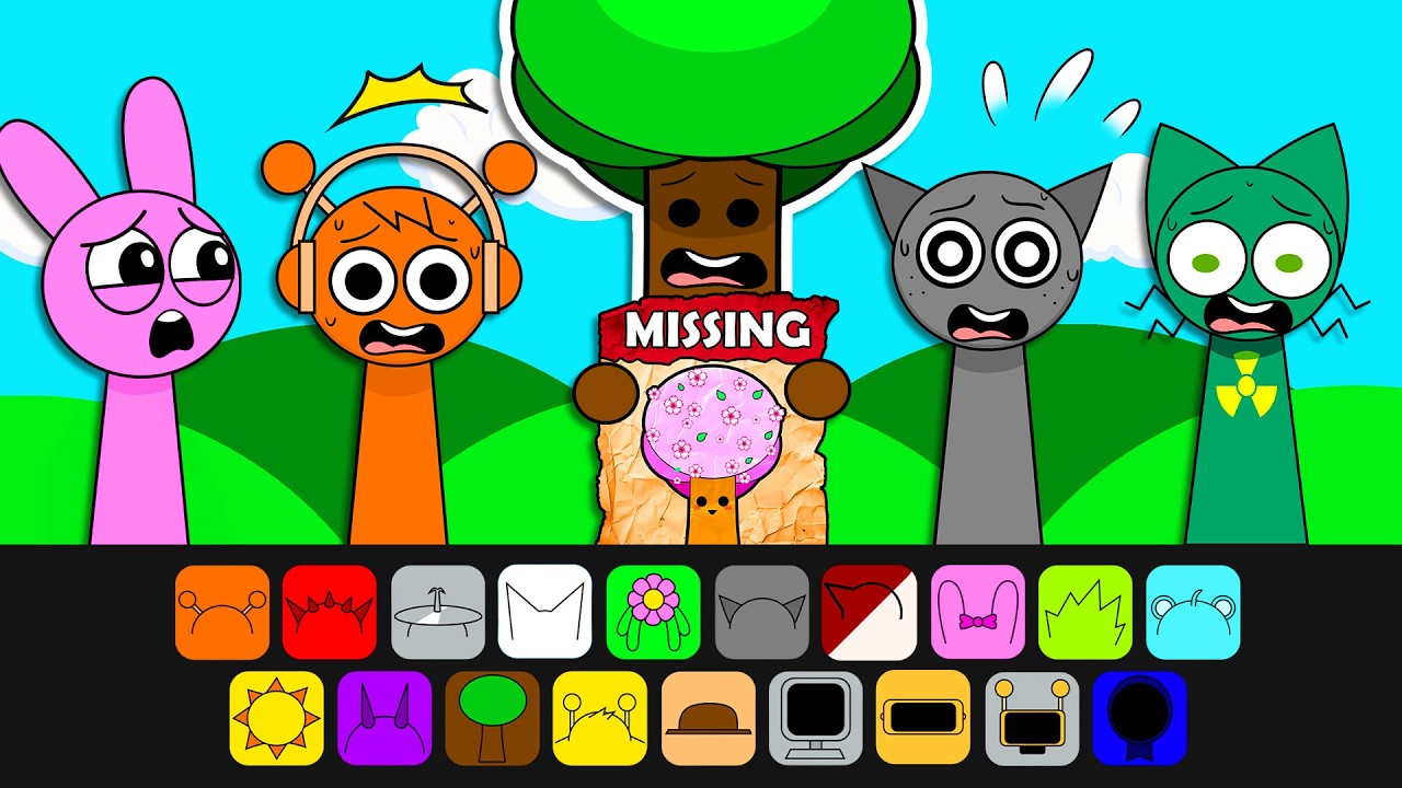 👻Paper DIY👻 OMG!! Sprunki Mrs Tree is MISSING 😱 Help Mr Tree to Find Her | DIY kertas buku 👻