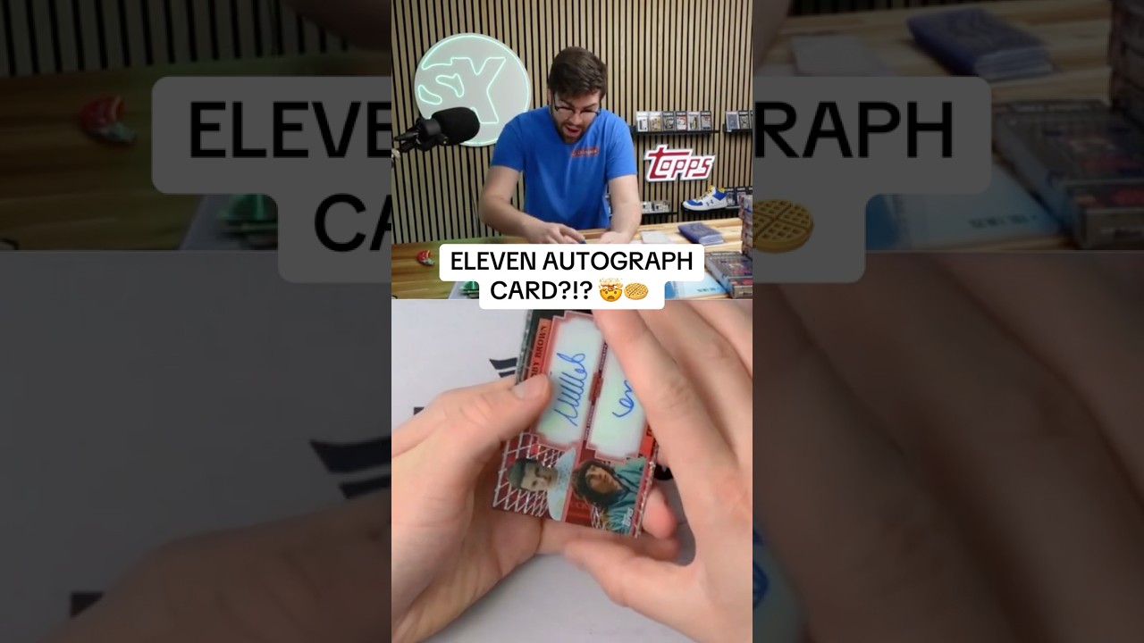 An autograph card of WHO!?!? 🤯 Millie Bobby Brown auto out of NOWHERE! 👀