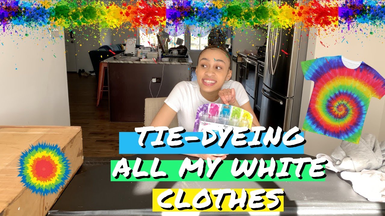 SO I TRIED TO TIE-DYE...