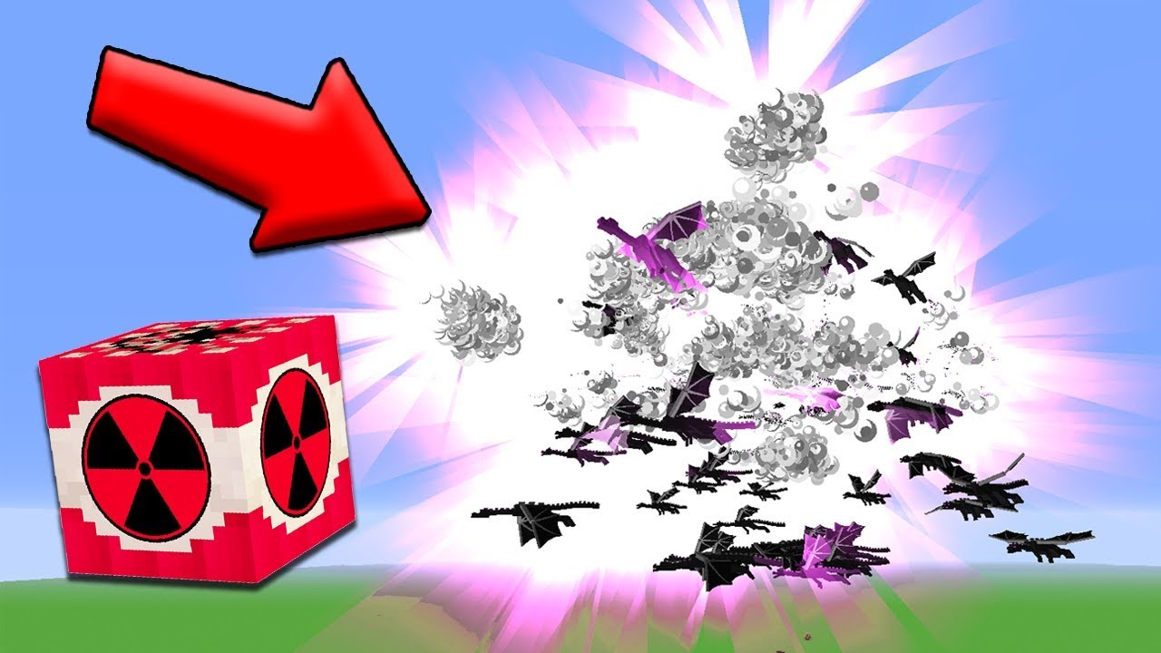 1 MEGA NUKE vs 100 ENDER DRAGONS | Minecraft