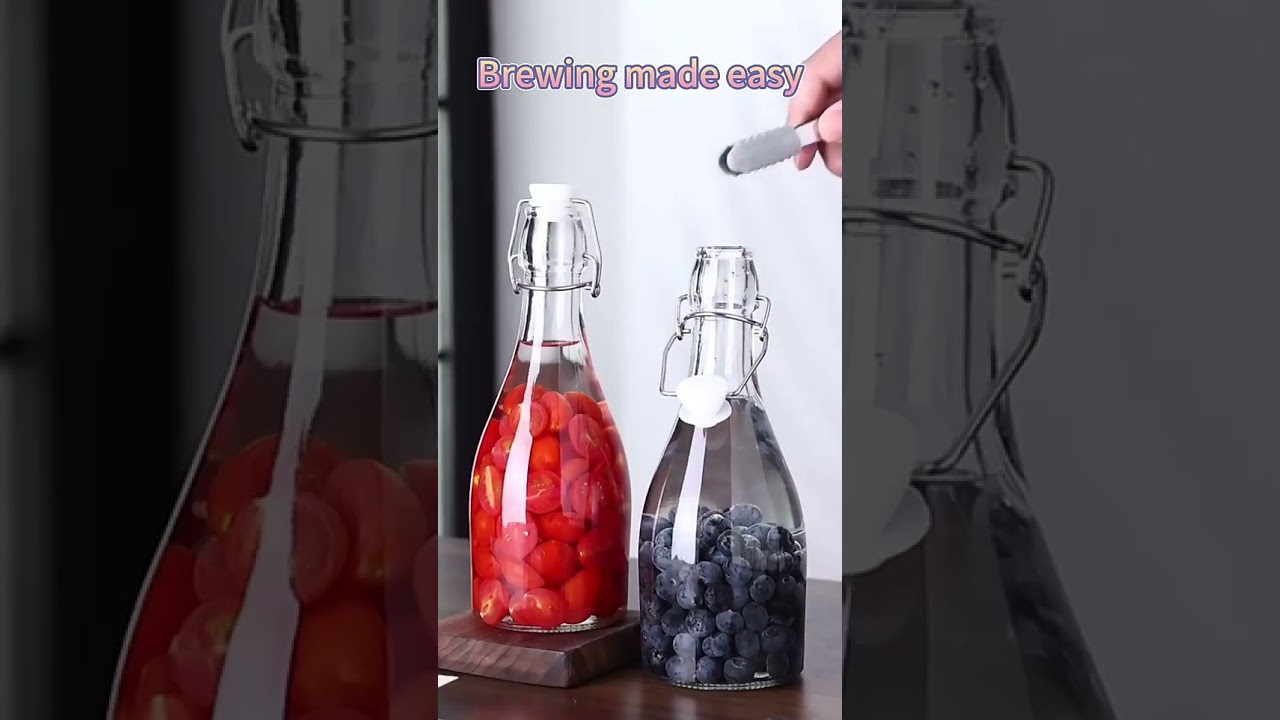 Wholesale Classic Unique Swing-Top Glass Bottle | Harfaah Plastics UAE