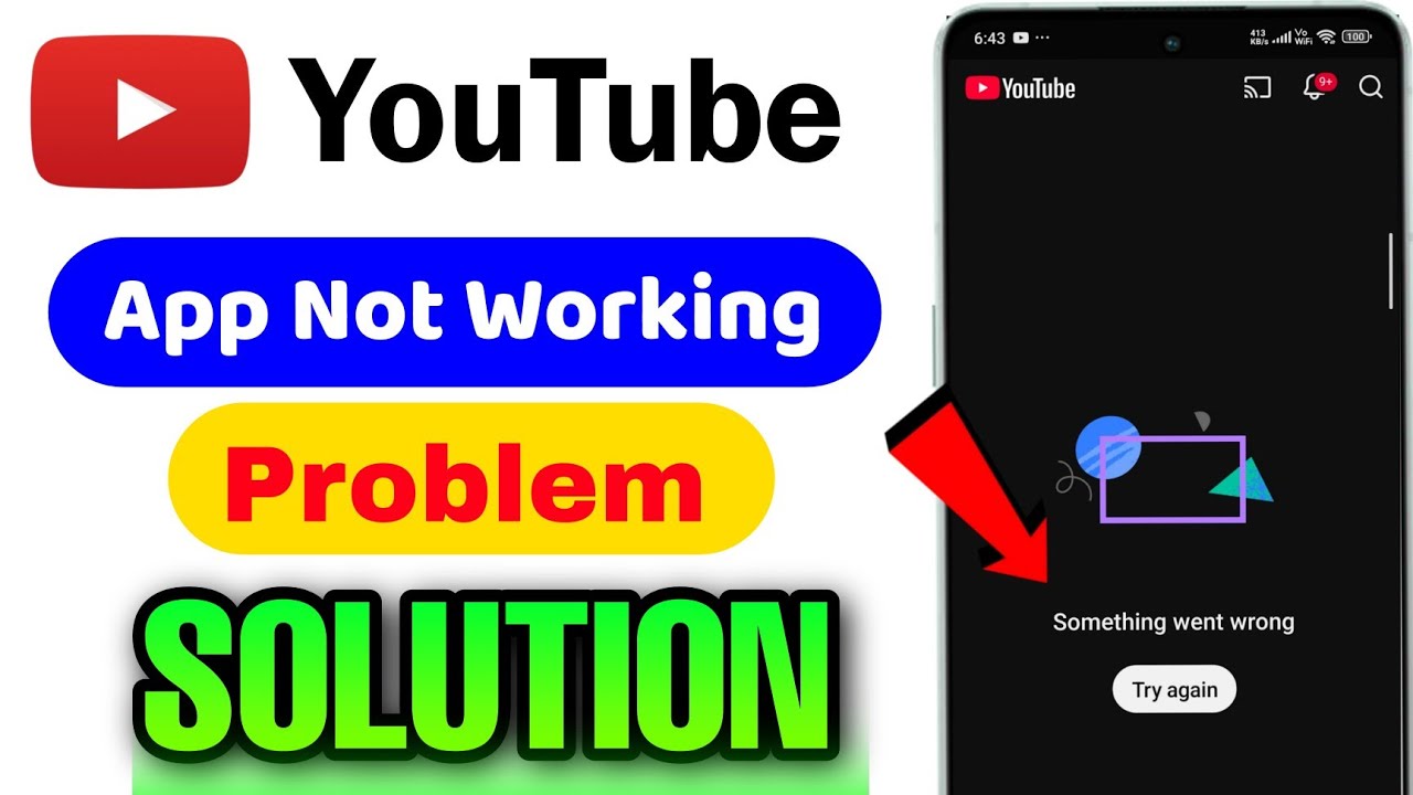 YouTube Open Nahi Ho Raha | Somthing went Wrong try again | YouTube not working problem 2026