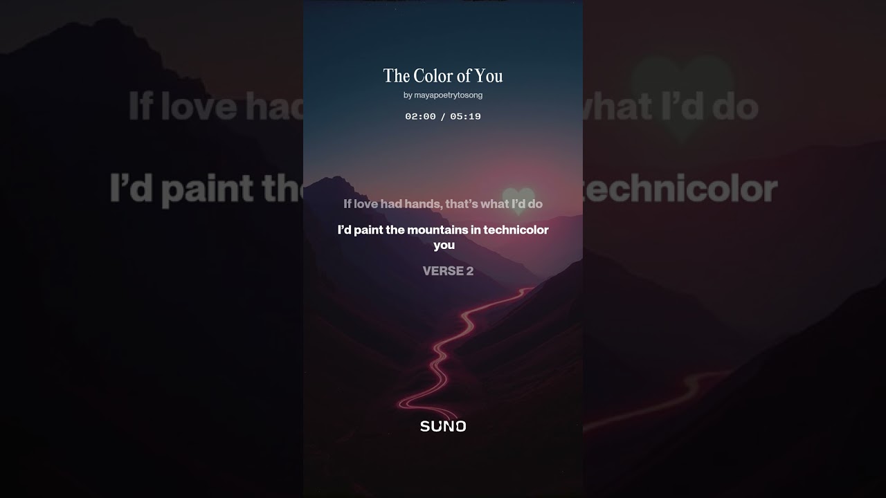 THE COLOR OF YOU - Maya Poetry to song: Live, love, laugh, music....a way of life