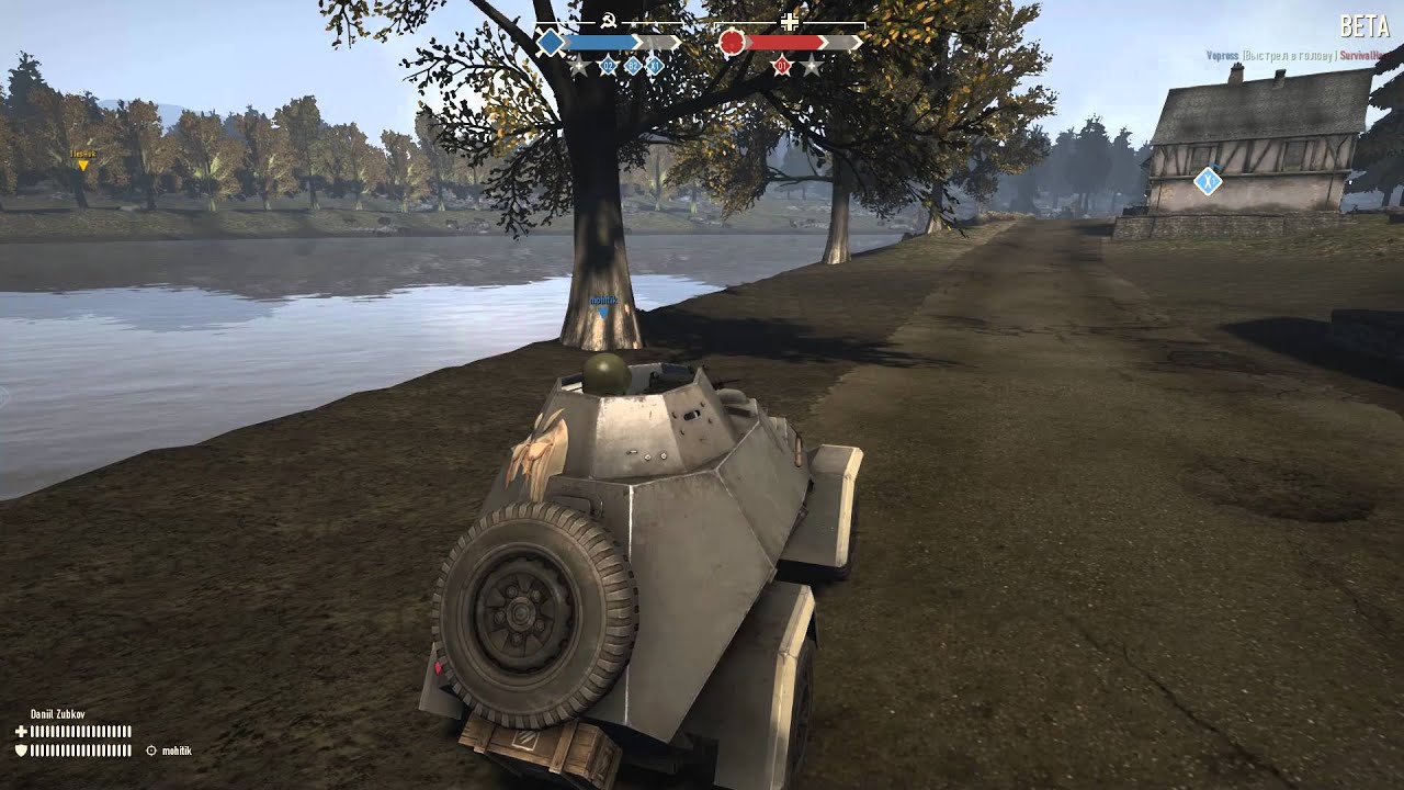 Heroes and Generals. Бронетанковая разведка. История одной БА-64Б!