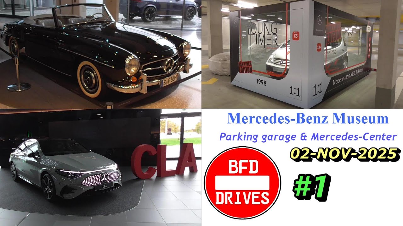 🚘 Mercedes-Benz Museum Part 1/18 ⛔️ 02.11.2025 🚥 Parking Garage & Level 0 Exhibits  🚗