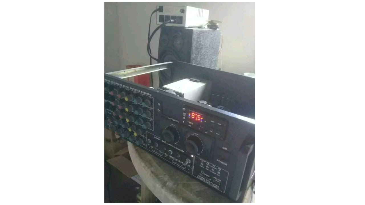 REPARACIÓN DE AMPLIFICADOR CHINO WEI WEI PA9000 - 3 Y AGREGADO DE REPRODUCCIÓN BLUETOOTH USB.