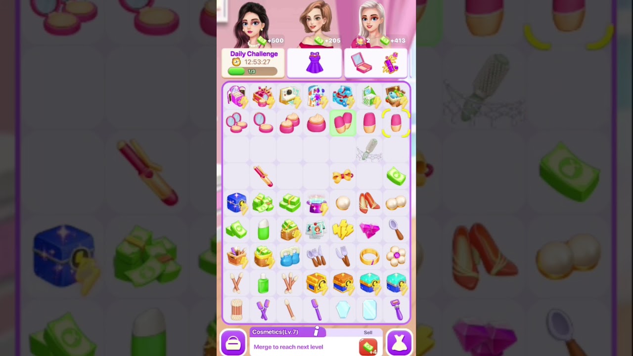 Satisfying merge game | Love Paradise Cosmetics level 13 💄&hearts;️