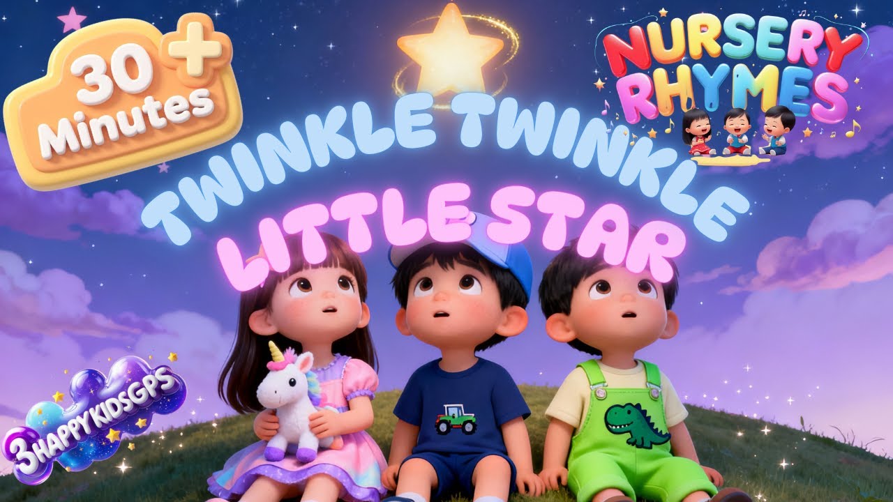 Twinkle Twinkle Little Star 30 Minutes | Soothing Lullaby for Babies & Toddlers ⭐