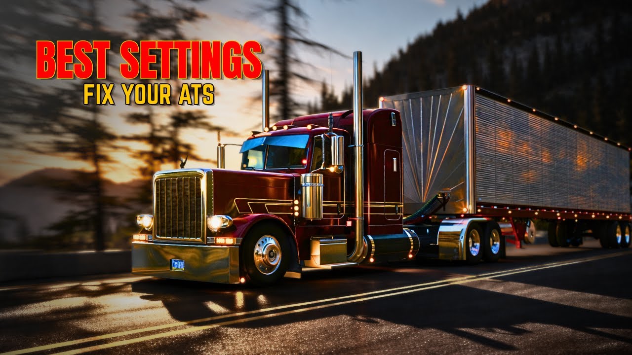 How to Make ATS Look Like REAL LIFE (Best NVIDIA Settings + Glacier Park)