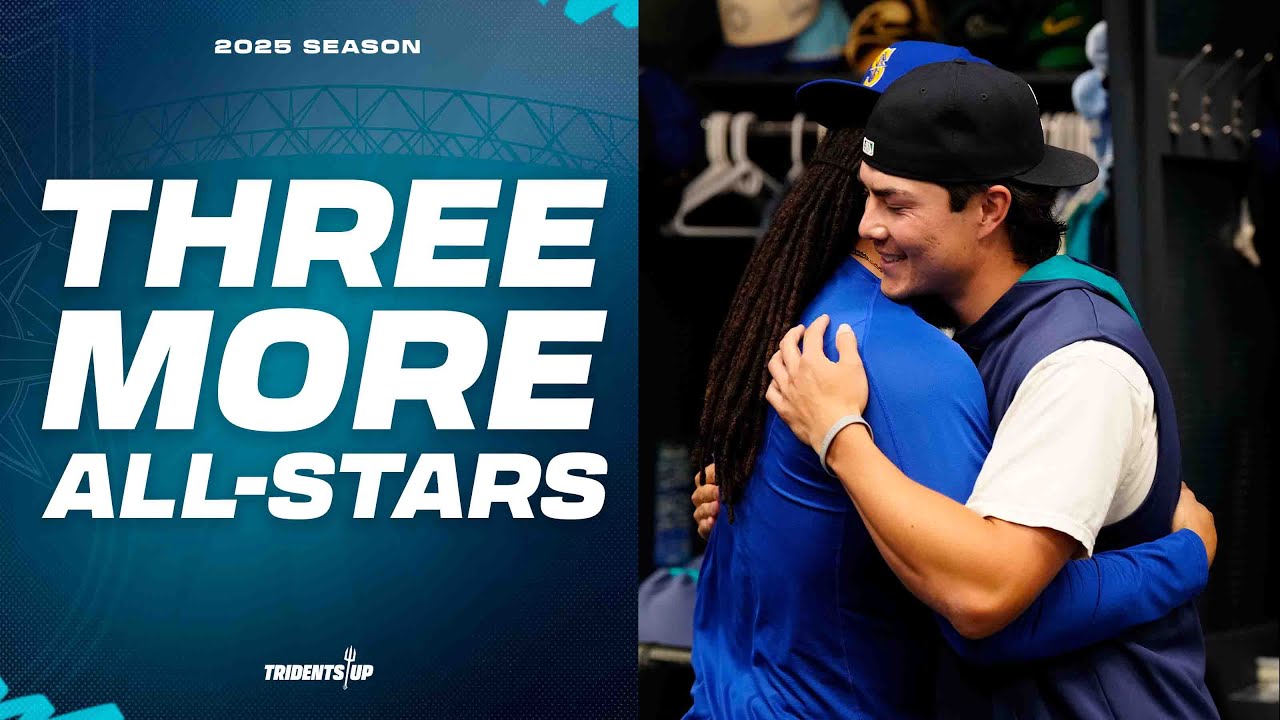 Mariners Julio Rodríguez, Andrés Muñoz and Bryan Woo Learn They're 2025 All-Stars