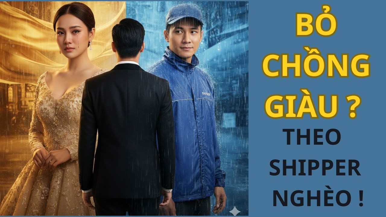 VỢ GIÀU BỎ CHỒNG GIÁM ĐỐC ĐI THEO SHIPPER NGHÈO – CÁI KẾT KHIẾN AI CŨNG NGHẸN NGÀO