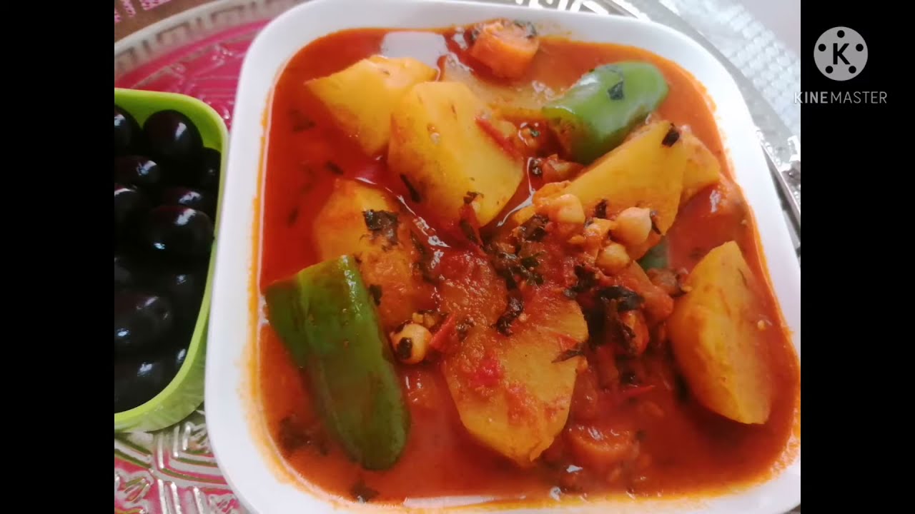 طريقة عمل مرقة تونسية خضرة marga khothra tunsia