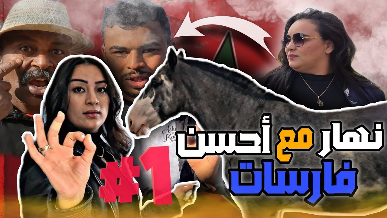 أخييرا ولأول مرة في التاريخ لقاء مع مقدمة لخيل شوفوا الصعوبات ديالهم مع الخيل أنا تفاجئت تبارك الله😱
