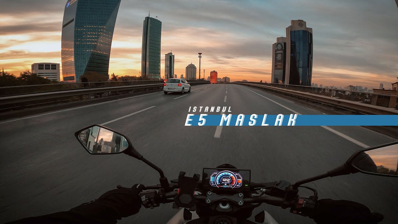 Istanbul - E5 To Maslak - CFMOTO 250NK - Gopro Hero 8 | 4k