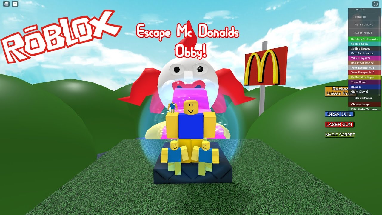 Roblox-Escape McDonalds Obby!