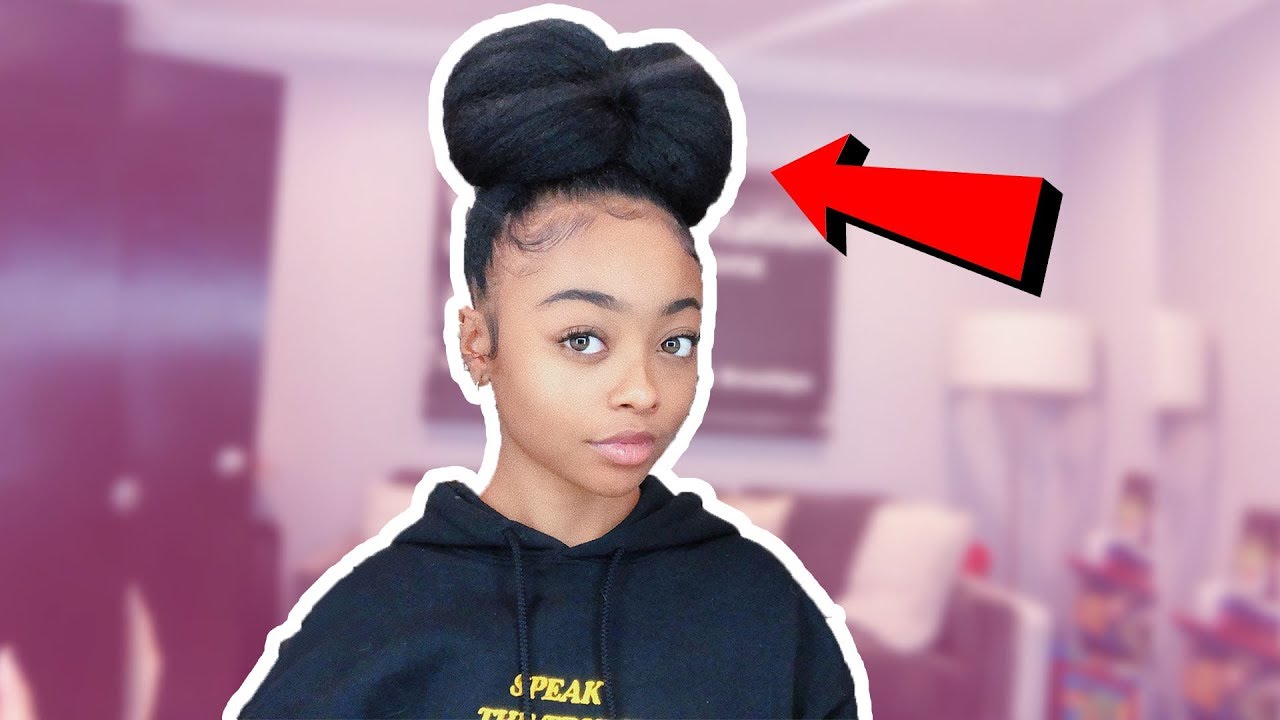 КАК СДЕЛАТЬ ПУЧОК НА НАТУРАЛЬНЫХ ВОЛОСАХ 4C | SKAI JACKSON