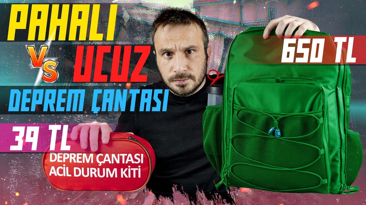 39 TL DEPREM ÇANTASI VS 650 TL DEPREM ÇANTASI | PAHALI VS UCUZ