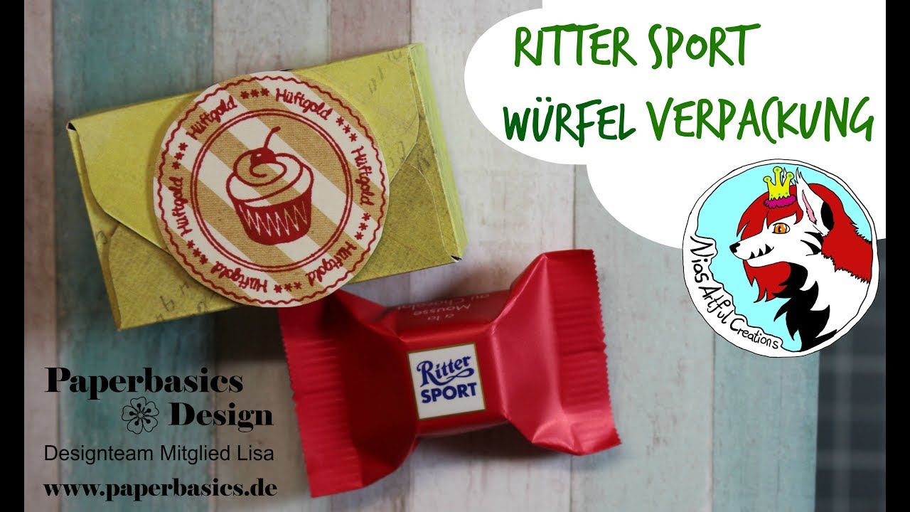 [Tutorial] Rittersport Würfel Box Verpackung - Paperbasics