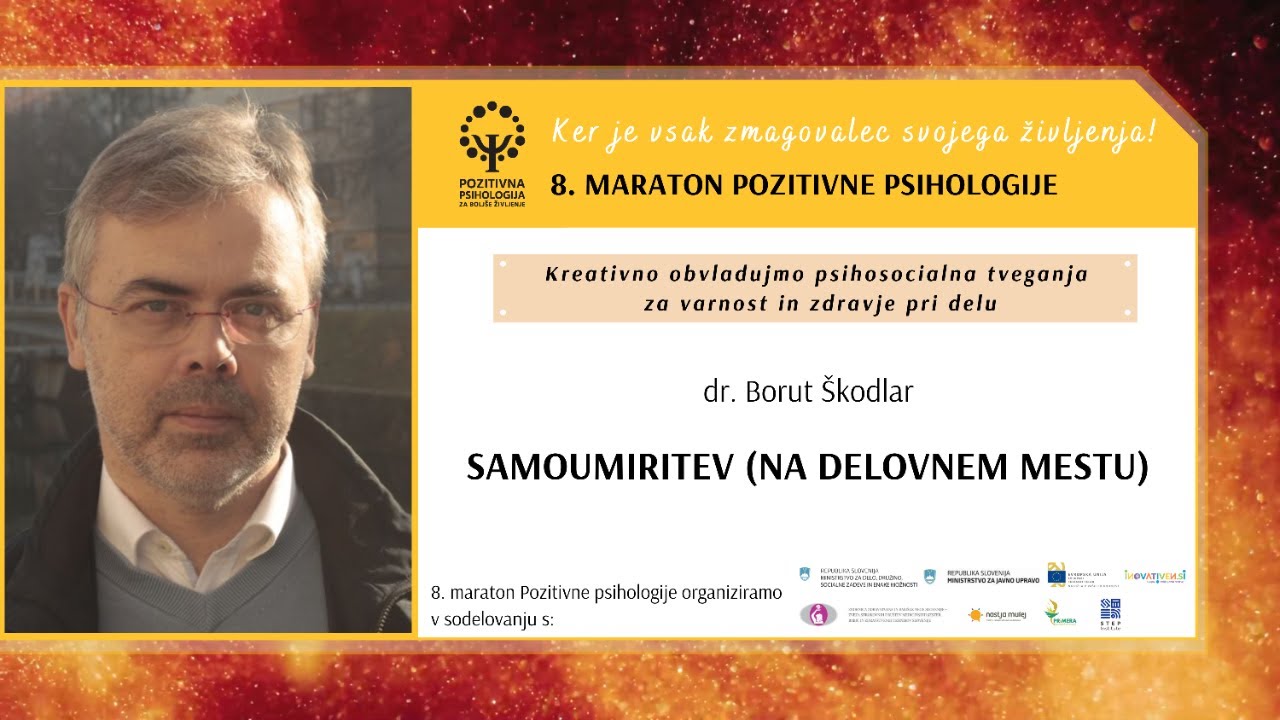dr. Borut Škodlar: Samoumiritev ​(na delovnem mestu)