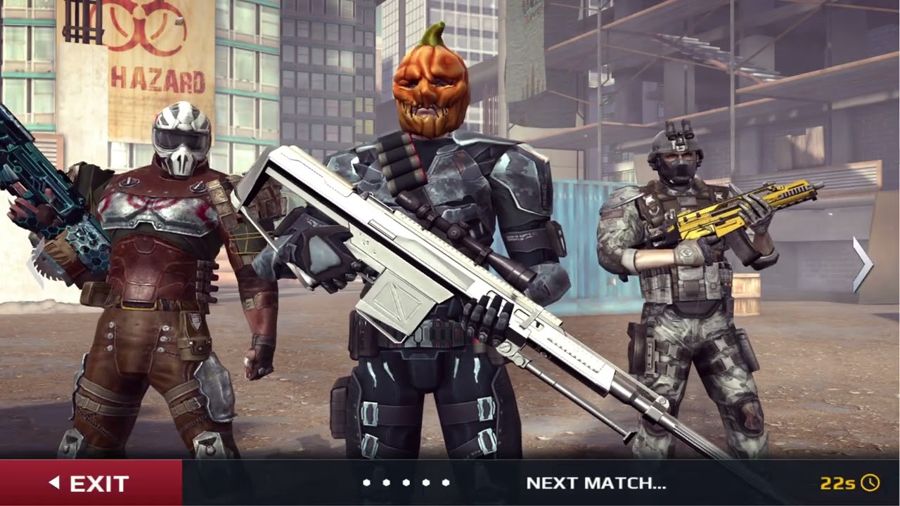 Modern Combat 5 I still haven't fully upgraded the golden IMP-S:)