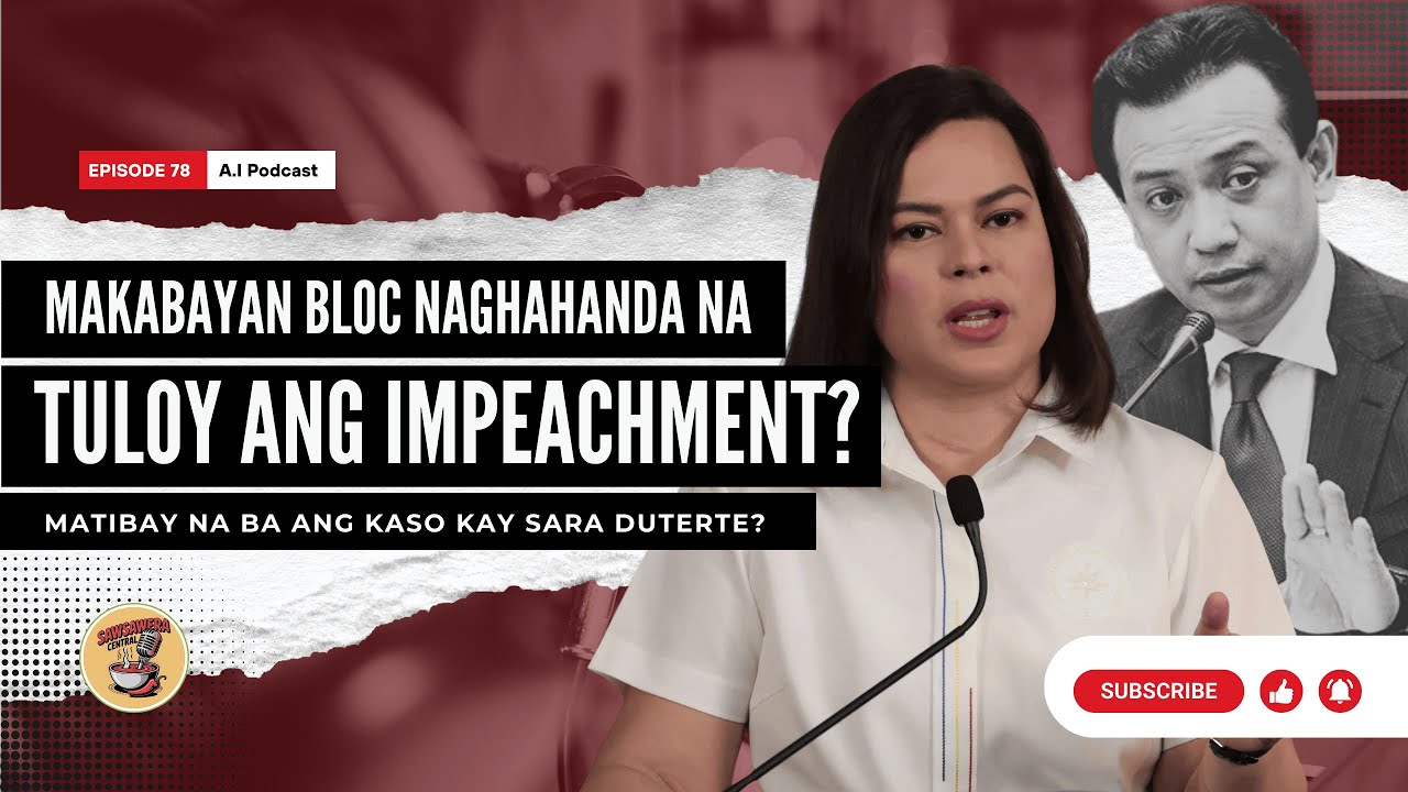MAHIRAP I-IMPEACH SI INDAY SA 2026? Makabayan Bloc naghahanda na para sa impeachment ni VP