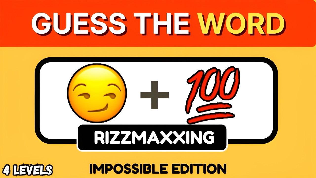 Guess The Word by Emoji - Impossible Edition! 😱🤯