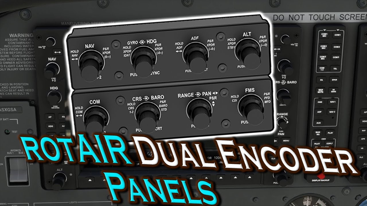 MSFS rotAIR by SimFlight Services: dual encoder modules MSFS P3D and More!