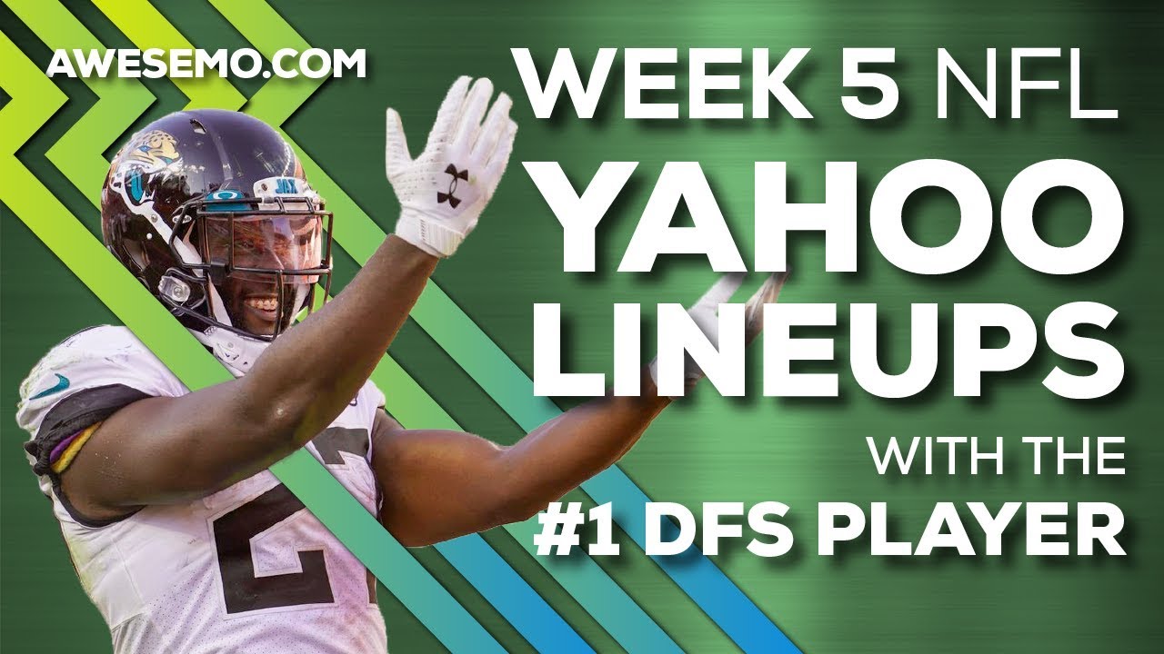 YAHOO NFL DFS STRATEGY - WEEK 5 - FRI 10/4 - AWESEMO.COM