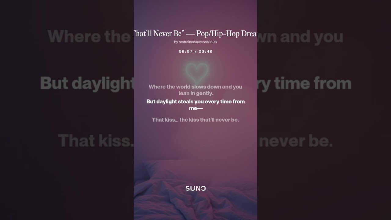 “Kiss That’ll Never Be” — Pop Hip Hop Dreamwave