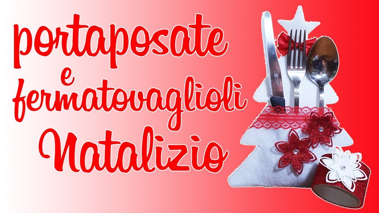DIY PORTAPOSATE E FERMA TOVAGLIOLO NATALIZIO