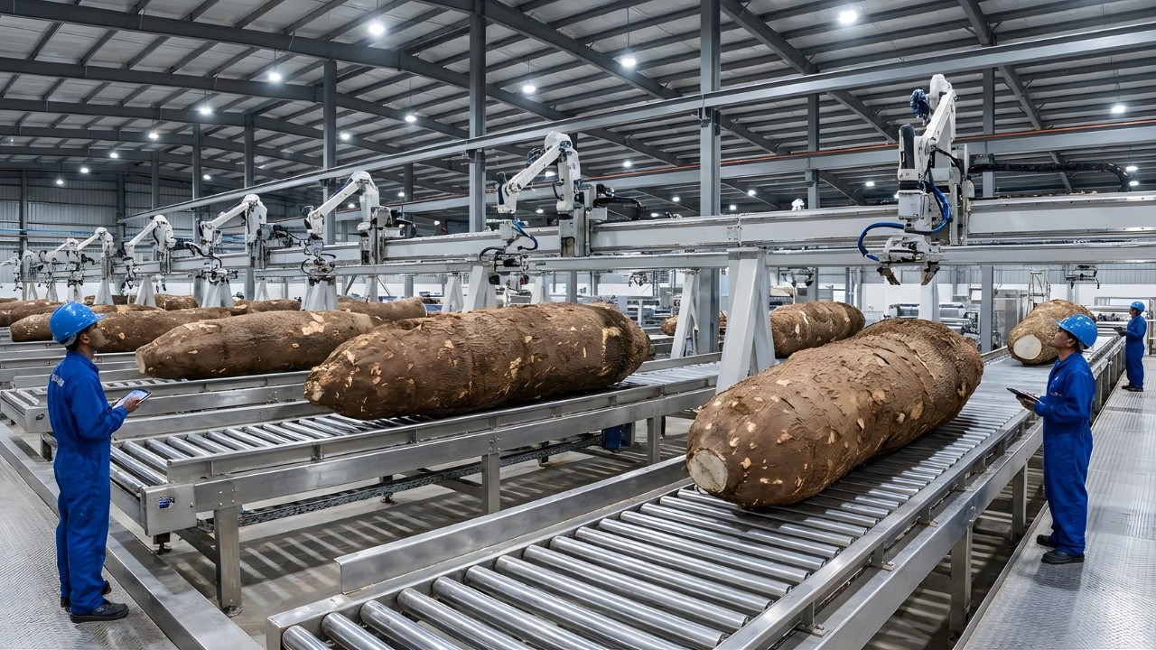 How Cassava Flour Is Made | Inside a Massive Cassava Processing Plant in America