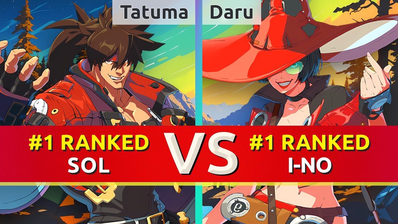 GGST ▰ Tatuma (#1 Ranked Sol) vs Daru (#1 Ranked I-No). High Level Gameplay