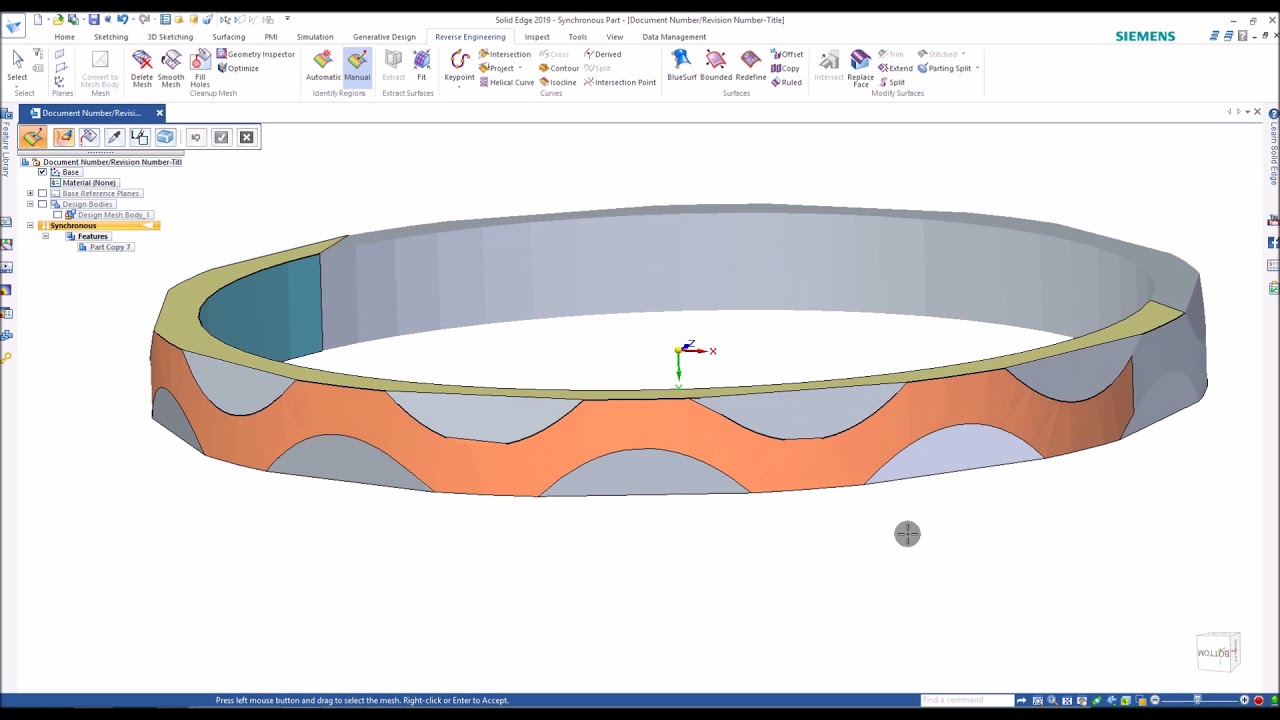 SolidEdge ReverseEngineering RingSample