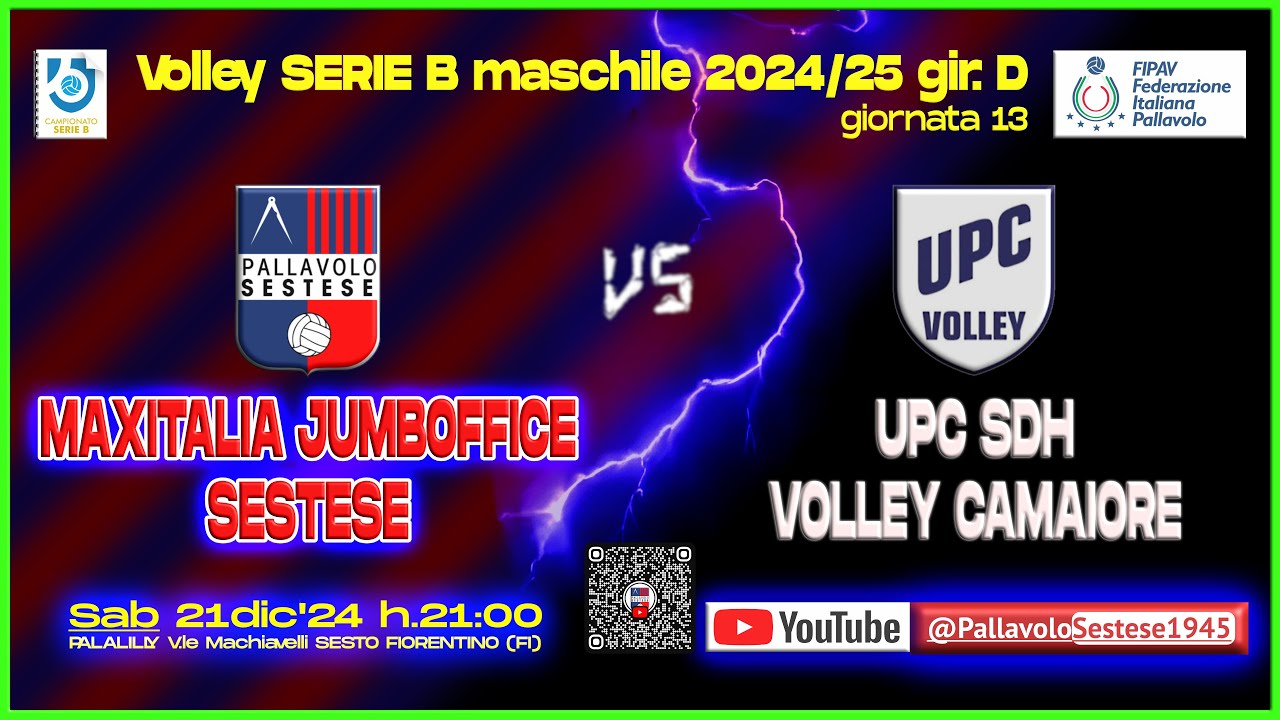Volley [B] MAXITALIA JUMBOFFICE SESTESE - UPC SDH Volley Camaiore