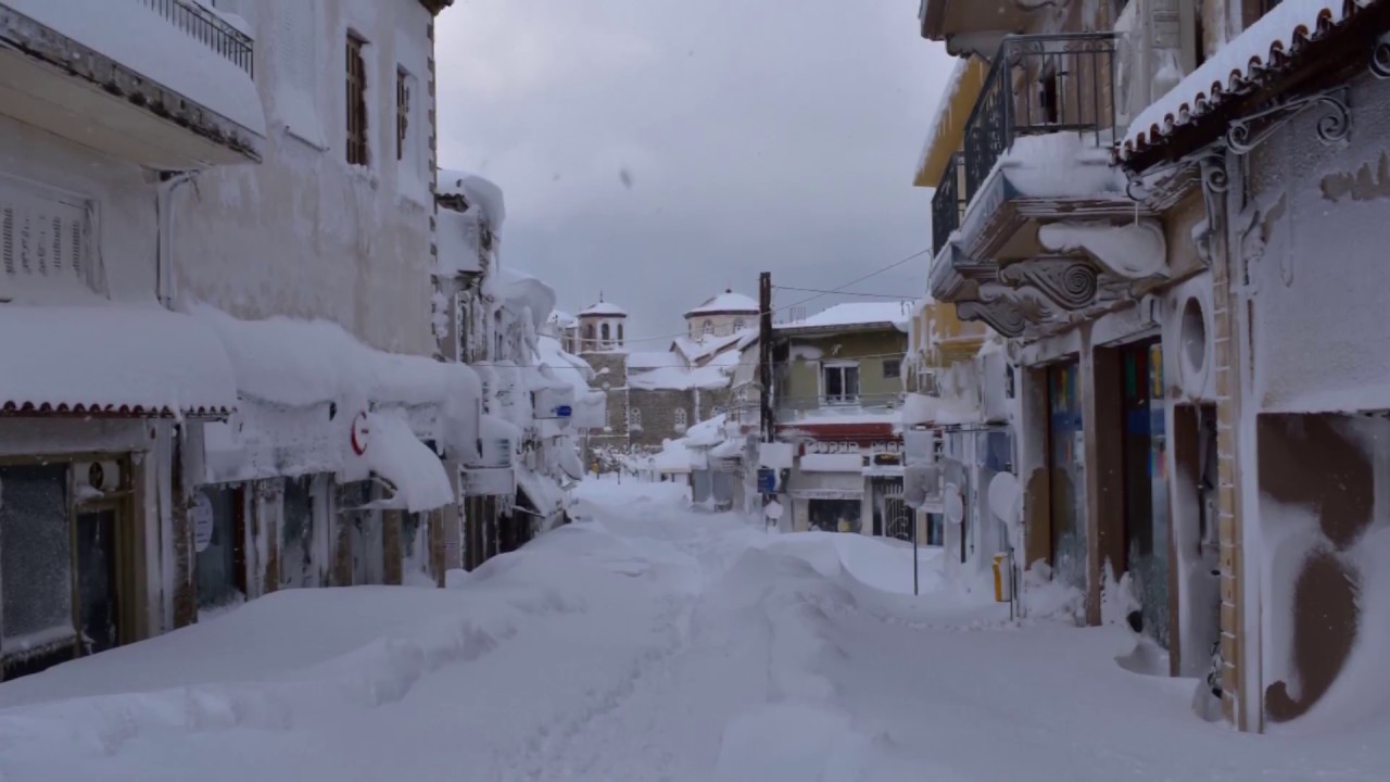 Ο μεγάλος χιονιάς της Κύμης (7-10/1/2017)