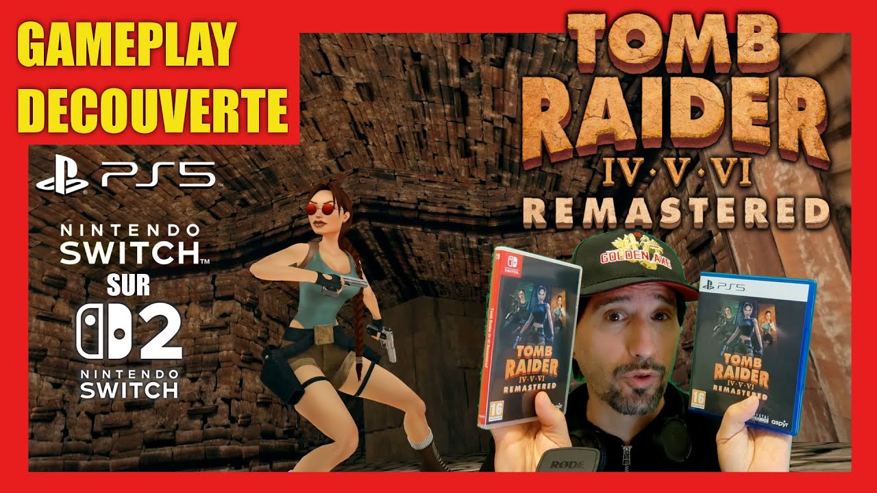 TOMB RAIDER IV-VI REMASTERED SWITCH & PS5 - GAMEPLAY DECOUVERTE