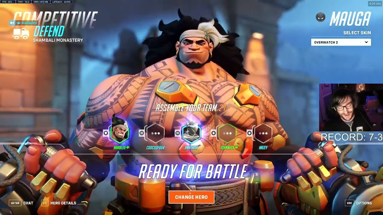 39 ELIMS! MAUGA NERF! HARBLEU MAUGA OVERWATCH 2 GAMEPLAY SEASON 8 TOP 500