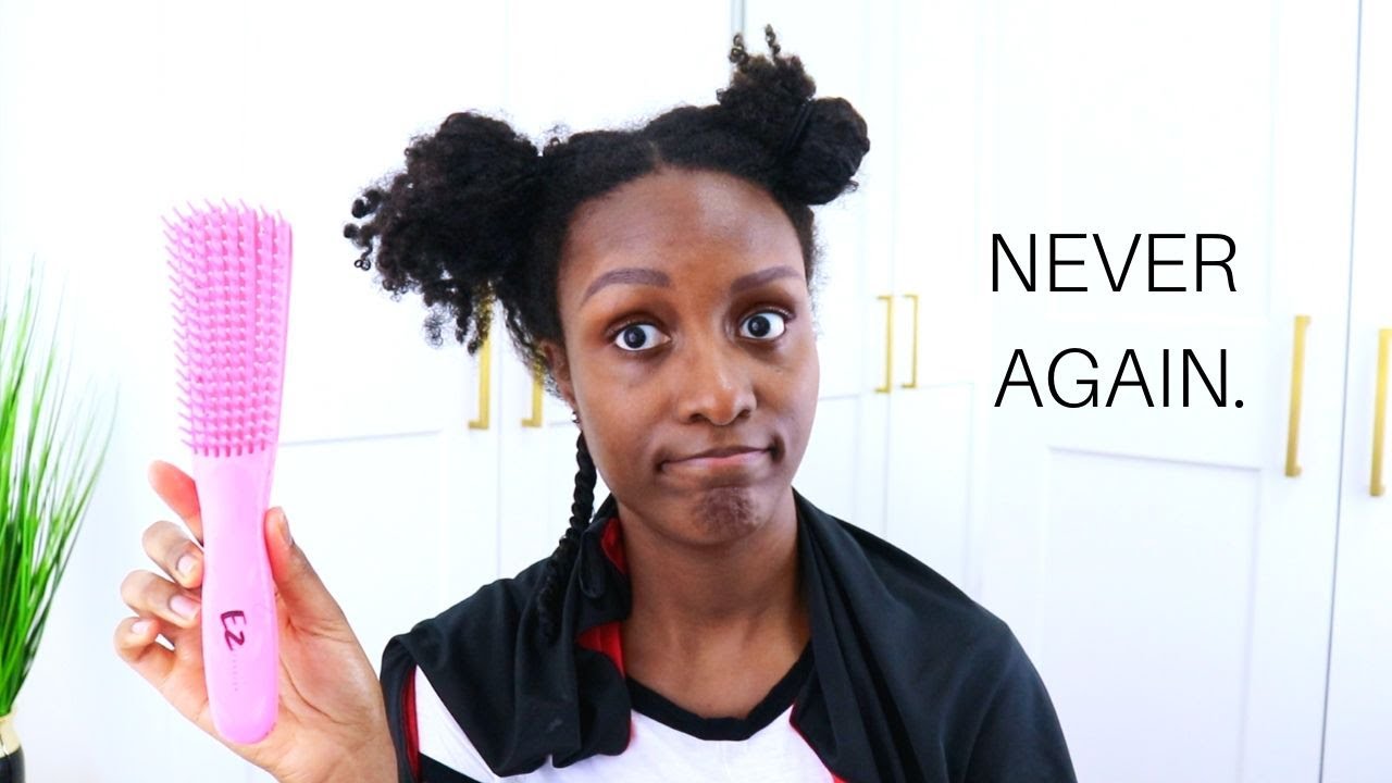 EASY? About that.. | EZ Detangler Brush Review | Type 4 Hair