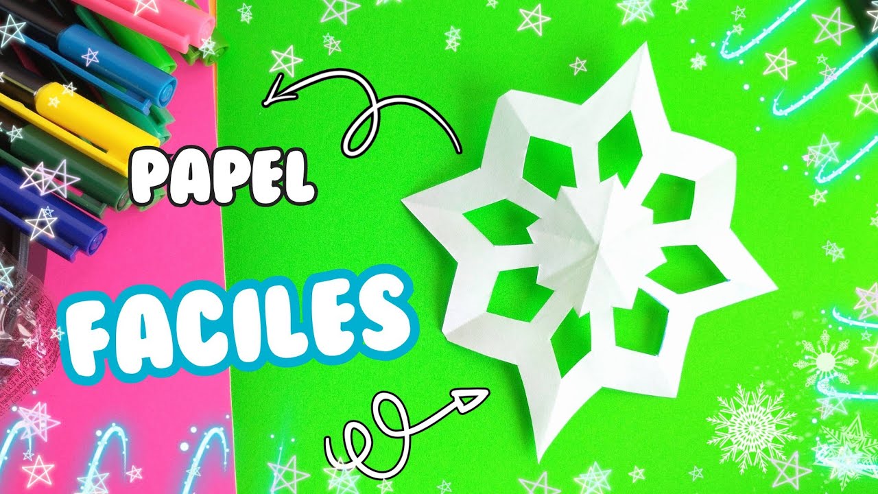 🥰✨Как легко сделать бумажные звёздочки из белого листа бумаги | ✨Пошаговая инструкция