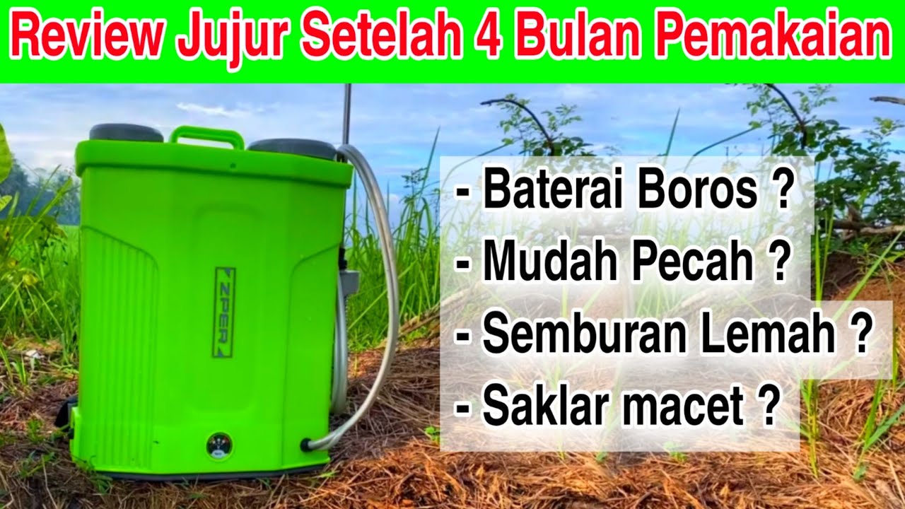 Review Sprayer Elektrik ZPER 12 Ah Setelah 4 Bulan Pemakaian❗Ternyata Seperti Ini Kondisinya